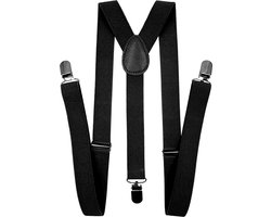 *** Ben`s Brede Bretels Zwart - Fashion Bretels voor feest gelegenheden - Feest kleding - van Heble® ***
