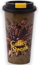 Travel Mug - 450 ml - Koffiebeker to go - Mok koffie of thee - Reisbeker, koffiebeker - coffee to go beker - CRUISING TRAVEL MUG - To-Go beker coffee break kleine formaat