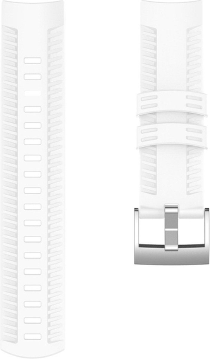 Siliconen bandje - geschikt voor Suunto 9 / 9 Baro - wit