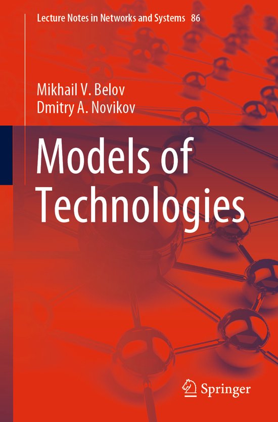 Lecture Notes in Networks and Systems86- Models of Technolog ... - cover