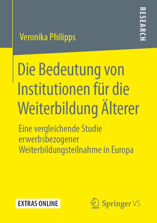Die Bedeutung von Institutionen für die Weiterbildung Älte ... - cover