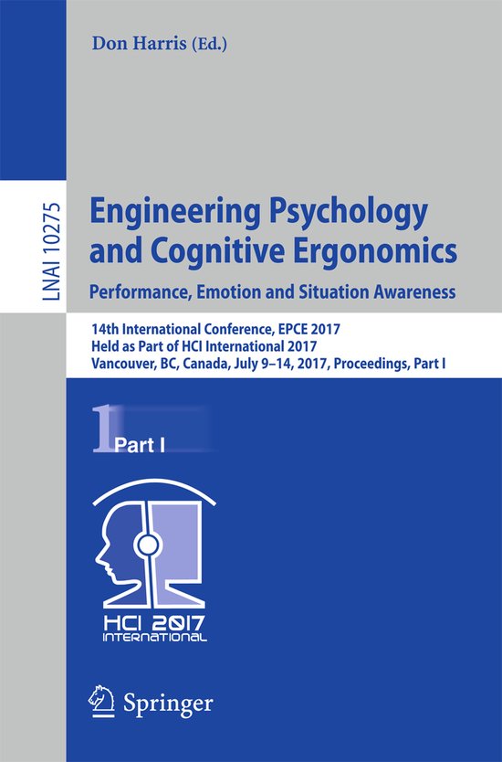 Engineering Psychology and Cognitive Ergonomics: Performance ... - cover