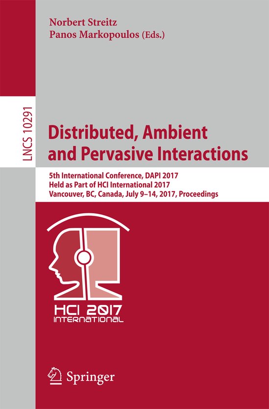 Distributed, Ambient and Pervasive Interactions - cover