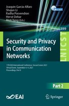 Lecture Notes of the Institute for Computer Sciences, Social Informatics and Telecommunications Engineering- Security and Privacy in Communication Networks