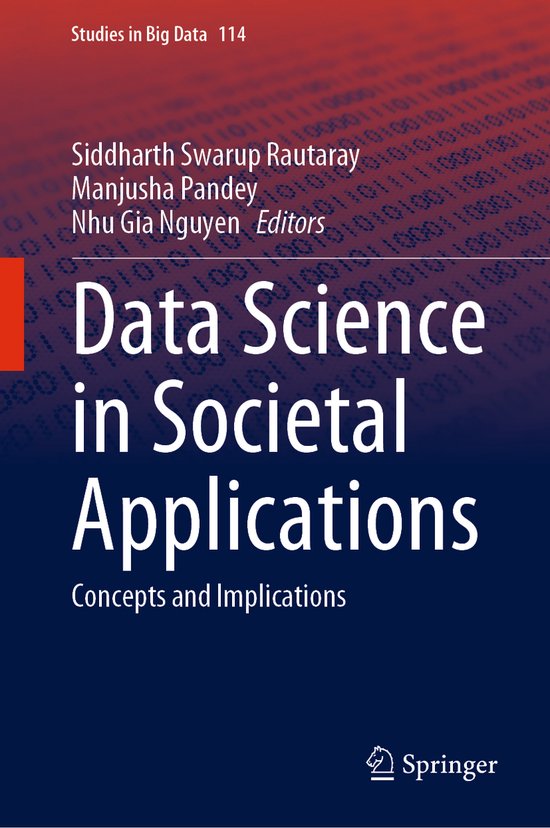 Studies in Big Data114- Data Science in Societal Application ... - cover