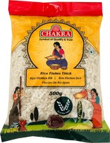 Chakra - Witte Rijstvlokken - Rice Flakes White Thick - Glutenvrij - 3x 500 g