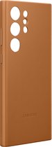 Samsung Leather Cover - Samsung Galaxy S23 Ultra - Oranje