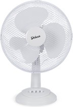 Ventilateur de table Deluxa Robust - Blanc |Ø 30 cm | 35 watts | 3 vitesses | Design moderne