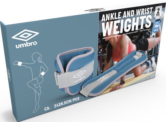 Pack de 2 Poids Cheville/Poignet 1000g UMBRO