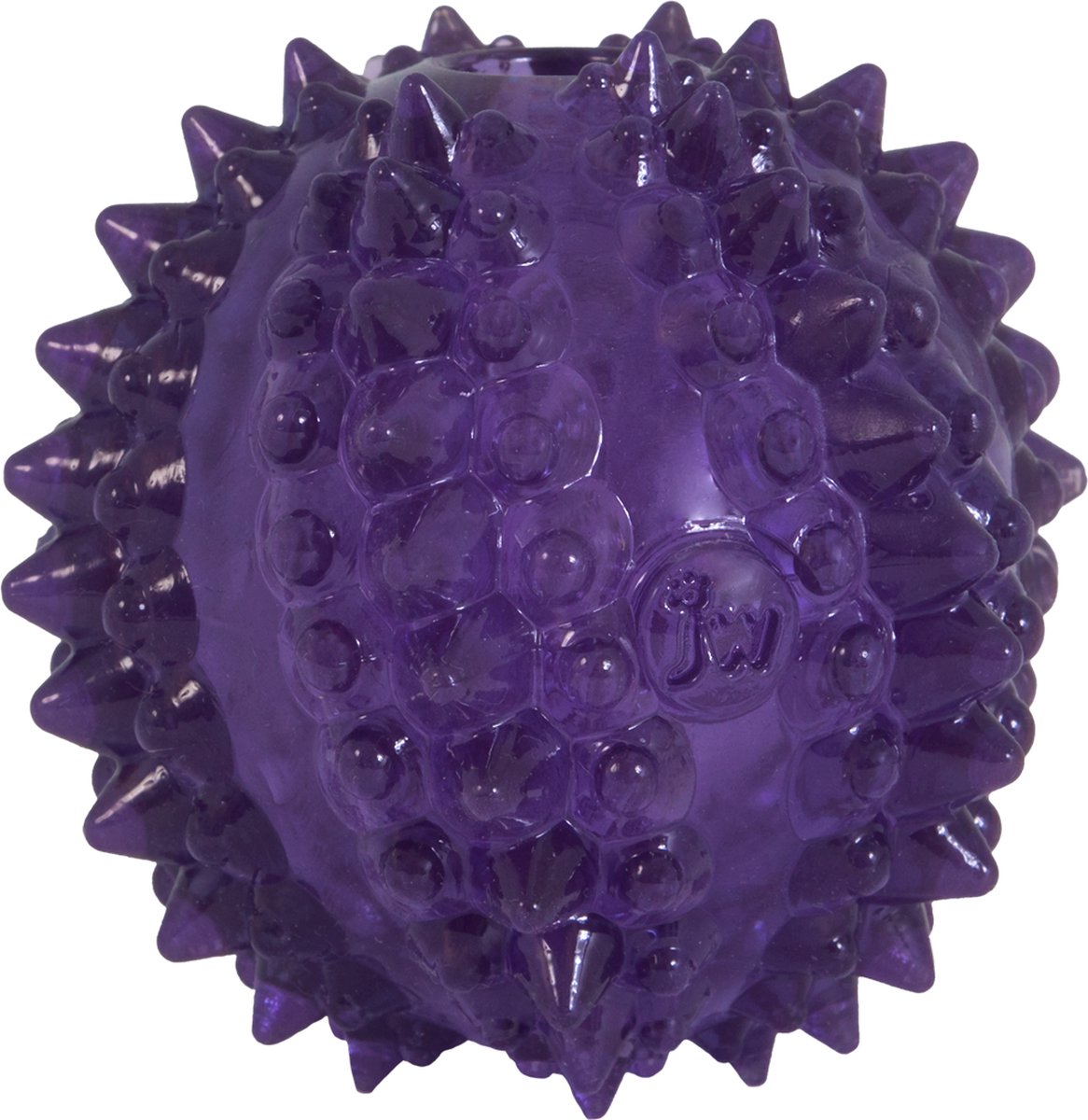 JW Bristl-ee cactus ball - Hondenspeeltje - Puppy speelgoed - Bijtbal - Paars - Ø 6,5 cm