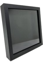 Diepe lijst Zwart 25x25x4,5 - Frame - Luxe Lijst - kader - Hangend / staand