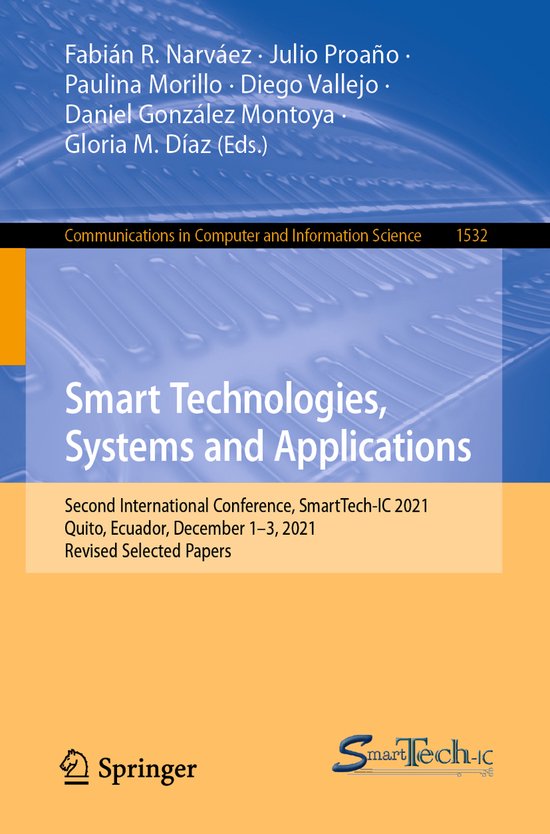 Communications in Computer and Information Science1532- Smar ... - cover