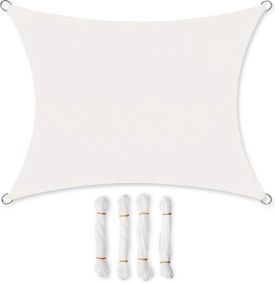 Megashopitalia Ersatzplane Für Holz-Sonnenschirm 3x4 M – 380 G/m², Wasserdicht, Mit Airvent & Ösen