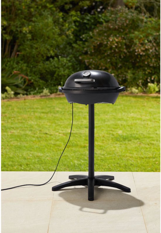 Grillmeister Elektrisch tafel en staande barbecue 2400W bol