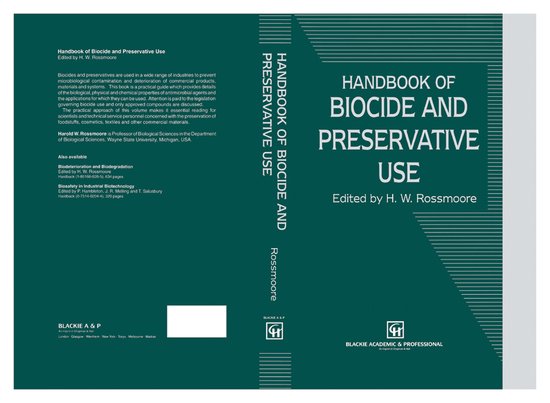 Handbook of Biocide and Preservative Use - cover