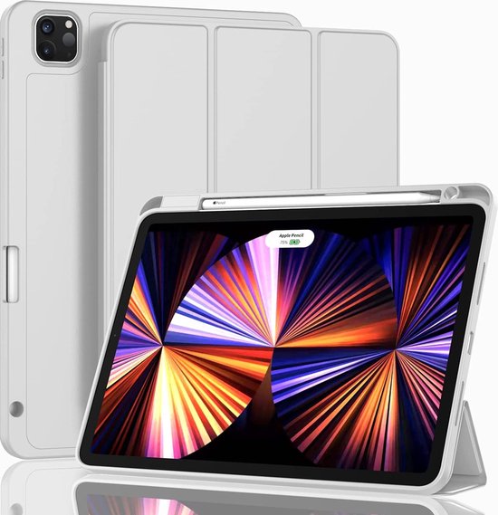 Mobiq - Flexibele Trifold Hoes geschikt voor iPad Pro 11 (2022/2021/2020) - grijs
