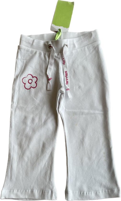 Billy Lilly - vêtements bébé - pantalon long - blanc - fleur violette - fille