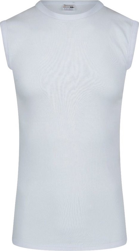 Beeren Mouwloos shirt met ronde hals - kleur wit - 100 % katoen - Maat 3XL