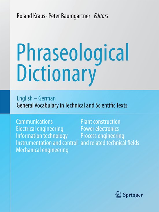 Phraseological Dictionary English - German - cover
