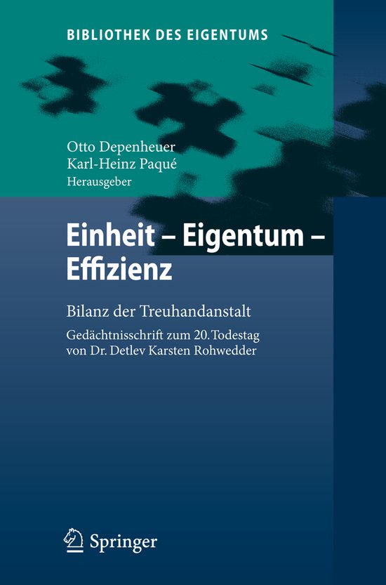 Einheit - Eigentum - Effizienz - cover