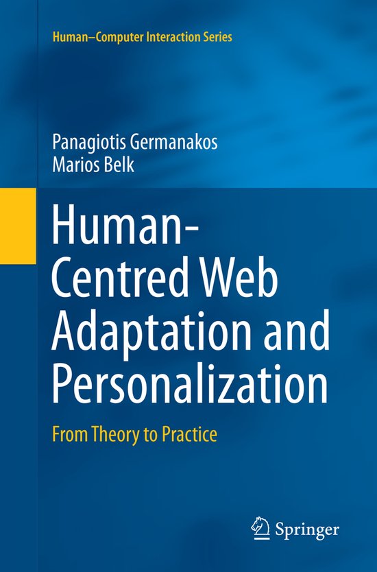 Human–Computer Interaction Series- Human-Centred Web Adapt ... - cover