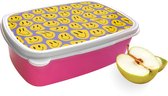 Boîte à pain rose avec Design Smileys