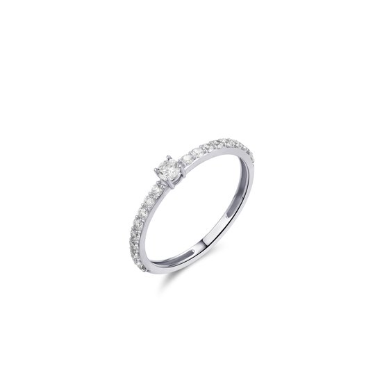 Gisser Jewels - Ring - 14k Goud - Zirconia - 3 mm