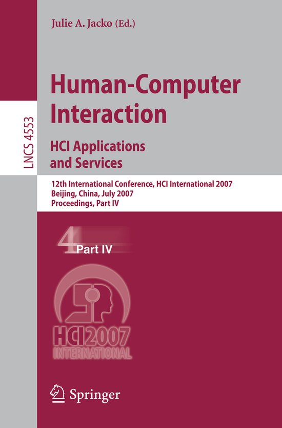 Human-Computer Interaction. HCI Applications and Services - cover