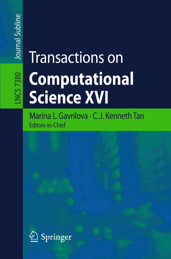 Transactions on Computational Science XVI - cover