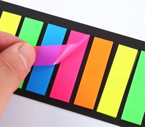 Notes autocollantes transparentes - 200 feuilles de notes - Onglets d'index - Autocollant