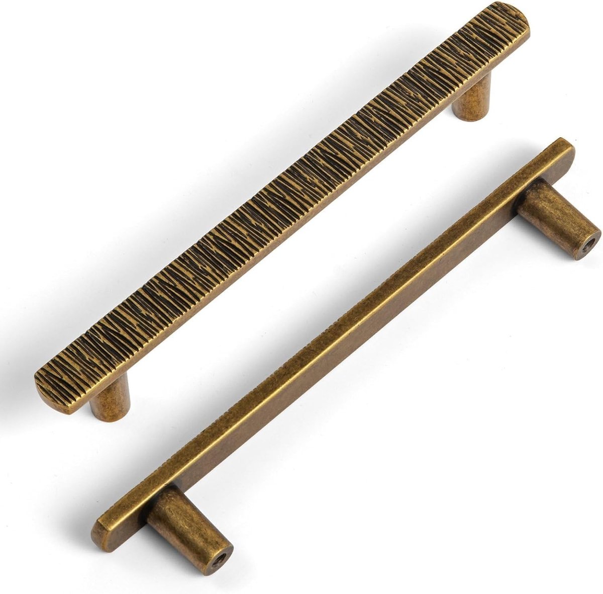 6 Stuks Antieke Messing Kastgrepen 128mm Hart tot Hart, Vintage Retro Keukenladen Handgrepen, Meubelaccessoires voor Lades