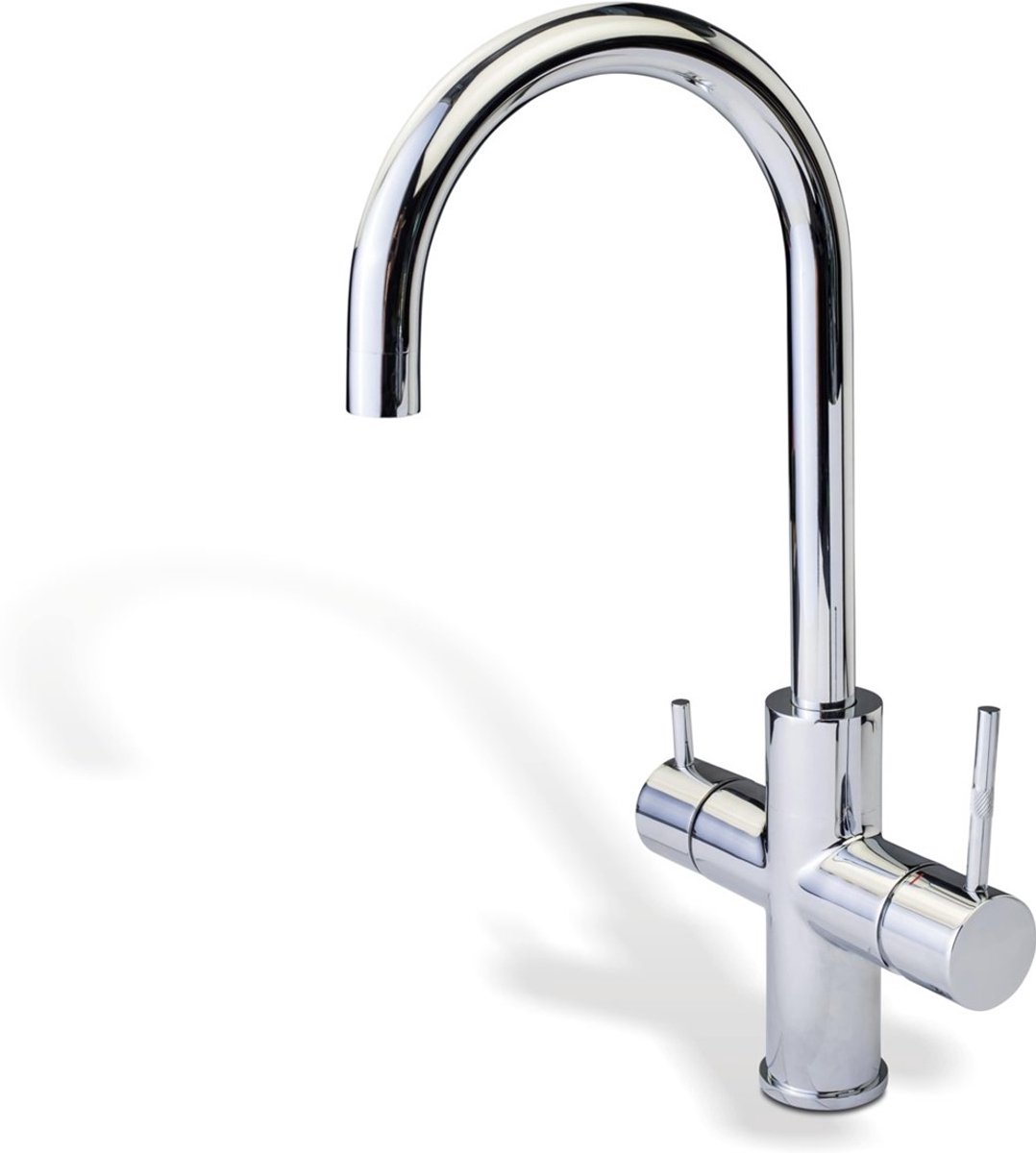 Unito Ace 3 In 1 Kokend Water Kraan - Keukenkraan + Boiler - C-uitloop - Chroom