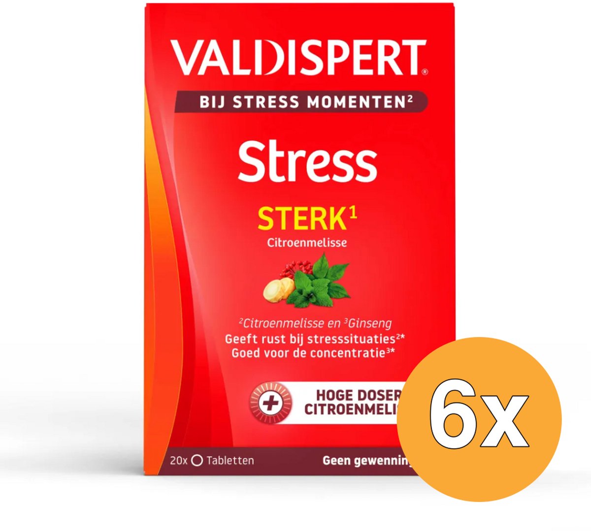 6x Valdispert Stress moments sterk (20 stuks)