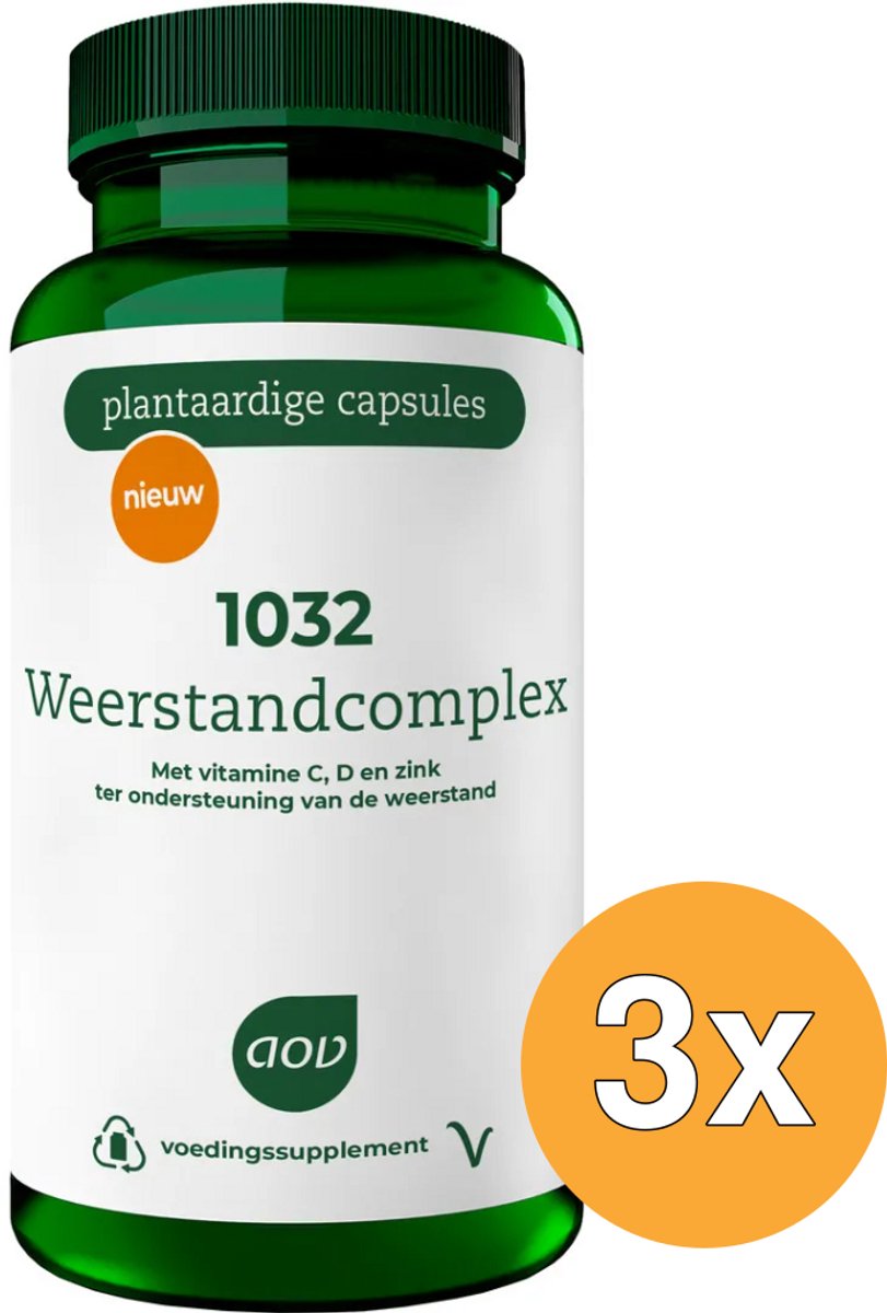 3x AOV 1032 Weerstandscomplex (60 vega capsules)