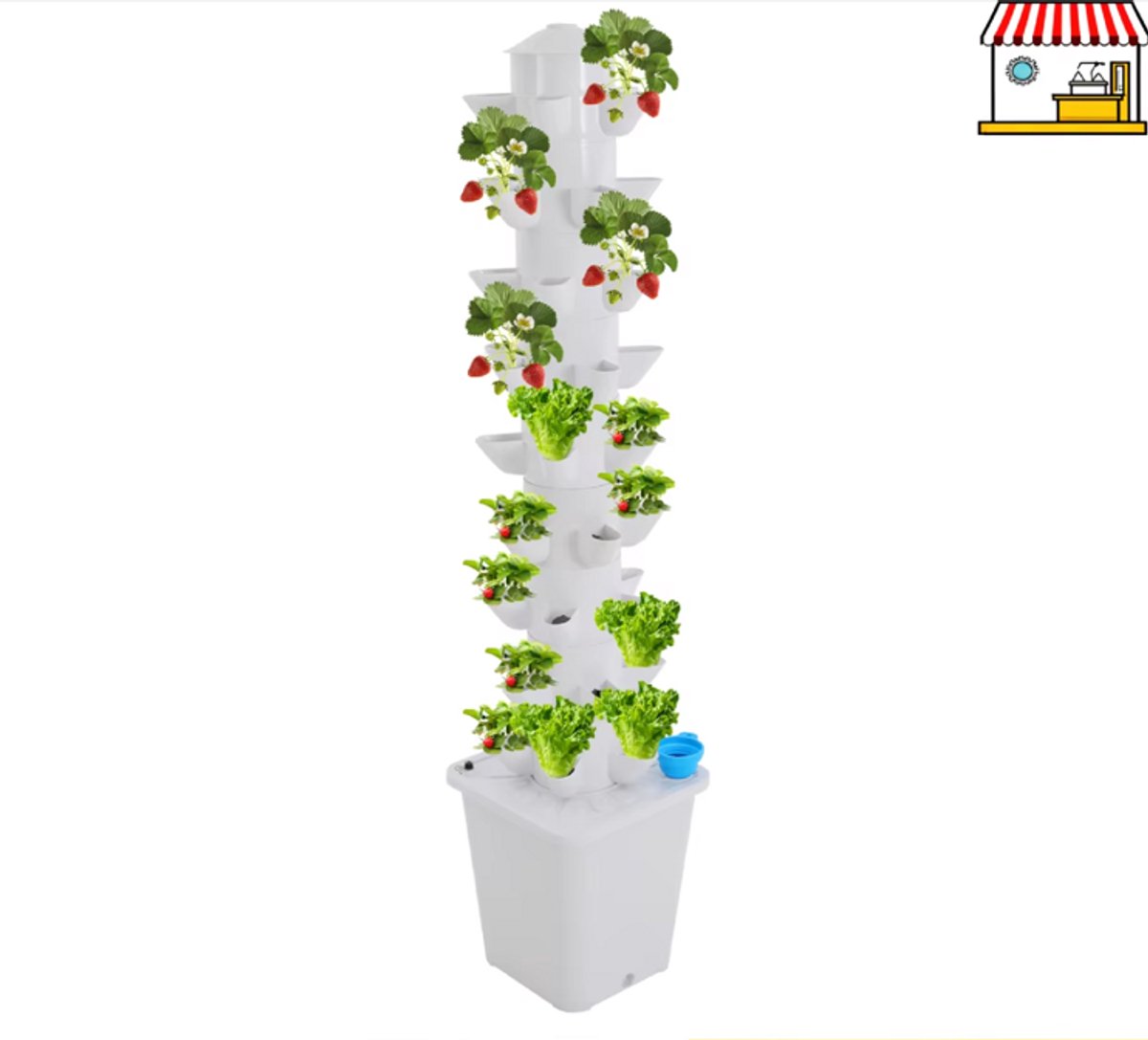 Mura Slimme Plantenbak - Bloempot - Plantenbak - Plantenstandaard - Plantenrek - Plantenpot - Automatisch Watersysteem - 45Planten