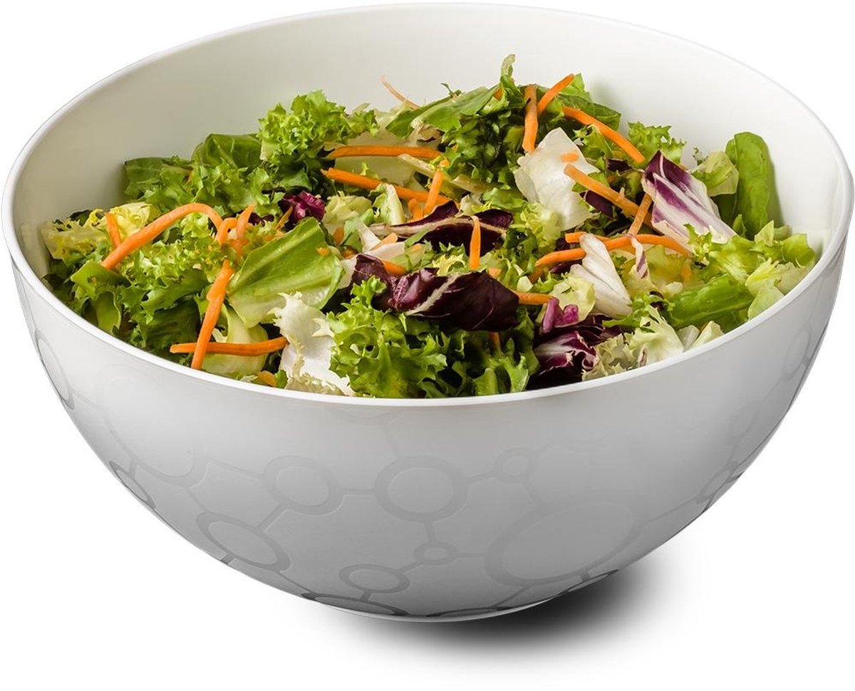 Saladekom van 100% recyclebaar PP, M, wit