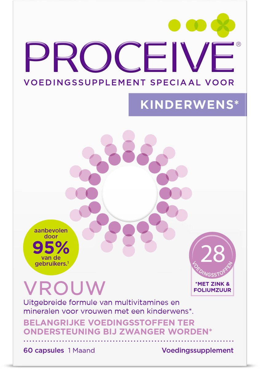Proceive Kinderwens Vrouw - 60 Capsules