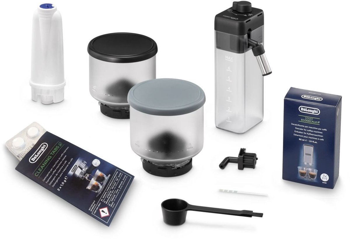 De’Longhi Rivelia Start – Volautomatische Espressomachine - gemakkelijk bonen wisselen, automatisch melkschuim & cold brew functie - 10 warme en koude dranken - Onyx Black - EXAM420.55.BXL thumbnail 6