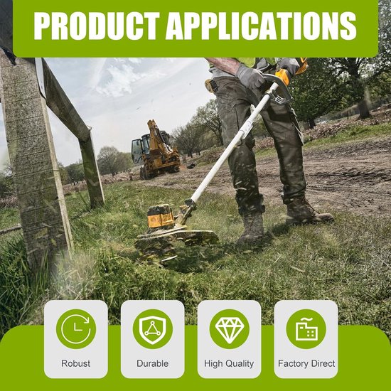 4 stuks moer M10 linksdraad - Robuuste moeren voor trimmapparaten & maaiers, universeel grastrimmer accessoires geschikt voor motorsense & Makita grastrimmer accessoires — afbeelding 3