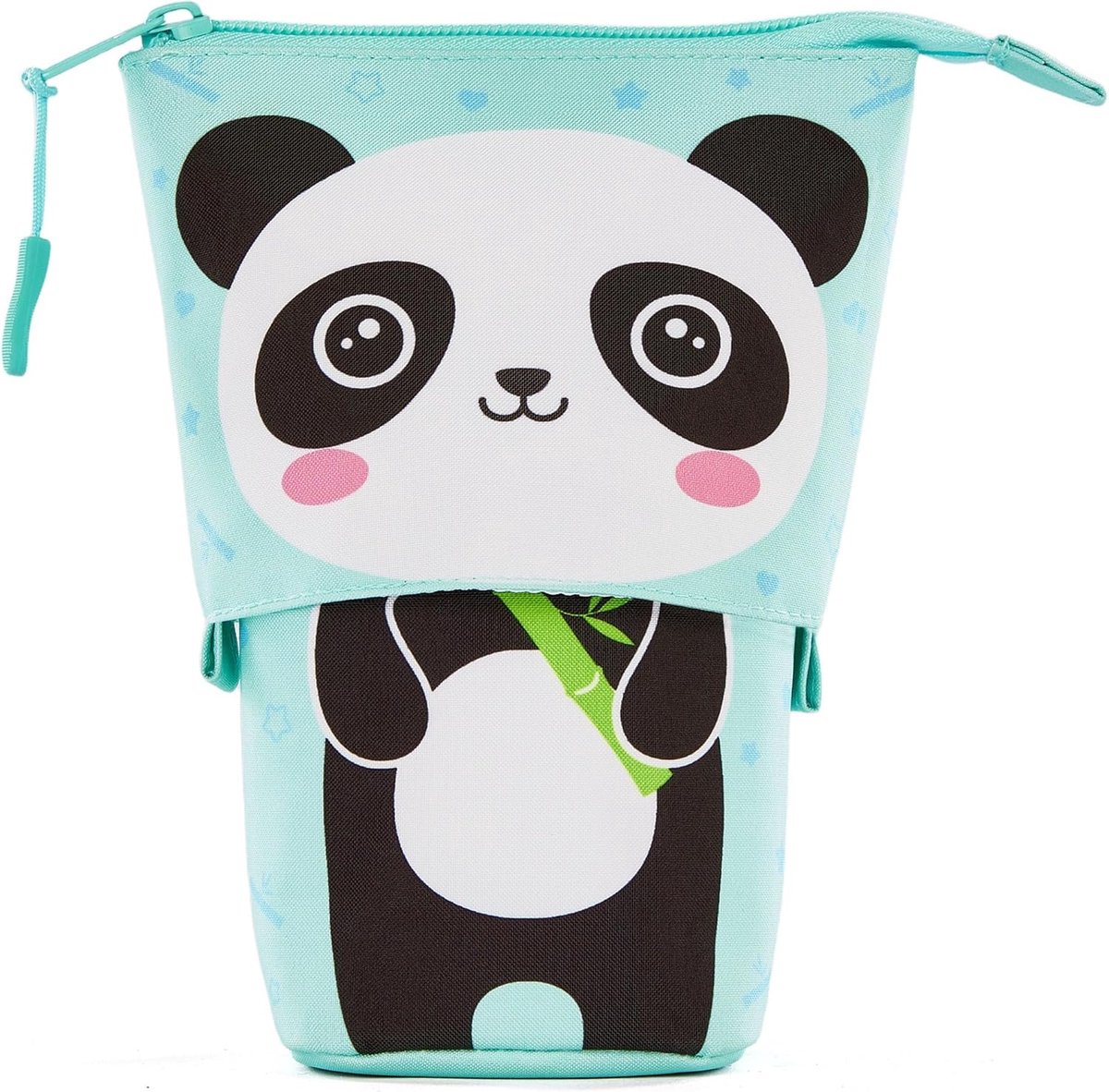 Telescoop 2-in-1 Pennenhouder voor Meisjes en Jongens, Grote Capaciteit Etui, Schattig Cadeau - Panda