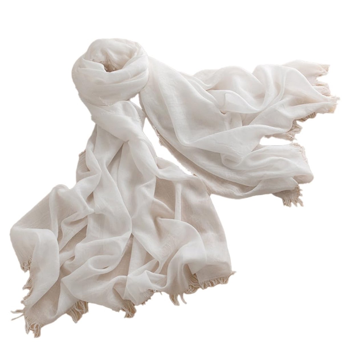 pure kleur katoen linnen sjaal 100 x 180 cm stola zonwering strand halsdoek lange dunne zijden sjaals elegante avondjurk bruiloft sjaals wilde mode eenvoudig cadeau, wit