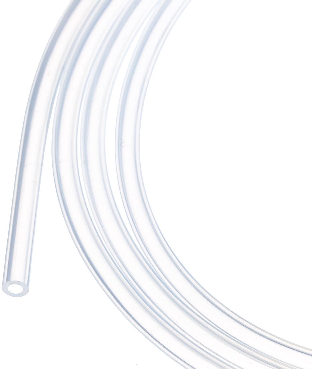 2 m (7 ft) siliconen slang 1,5 mm ID 2,5 mm OD heldere industriële kunststof buizen Pure siliconen slangen voor pomp, sifon, aftappen, irrigatie, brouwen, 1/16" x 0,1"