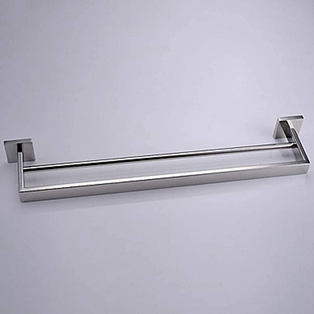 Handdoekrek Handdoekrek RVS handdoekrek 1 stuk dubbele vergrendelingsstang wandhangend handdoekrek badkamer handdoekrek badkamer handdoekrek wisdom