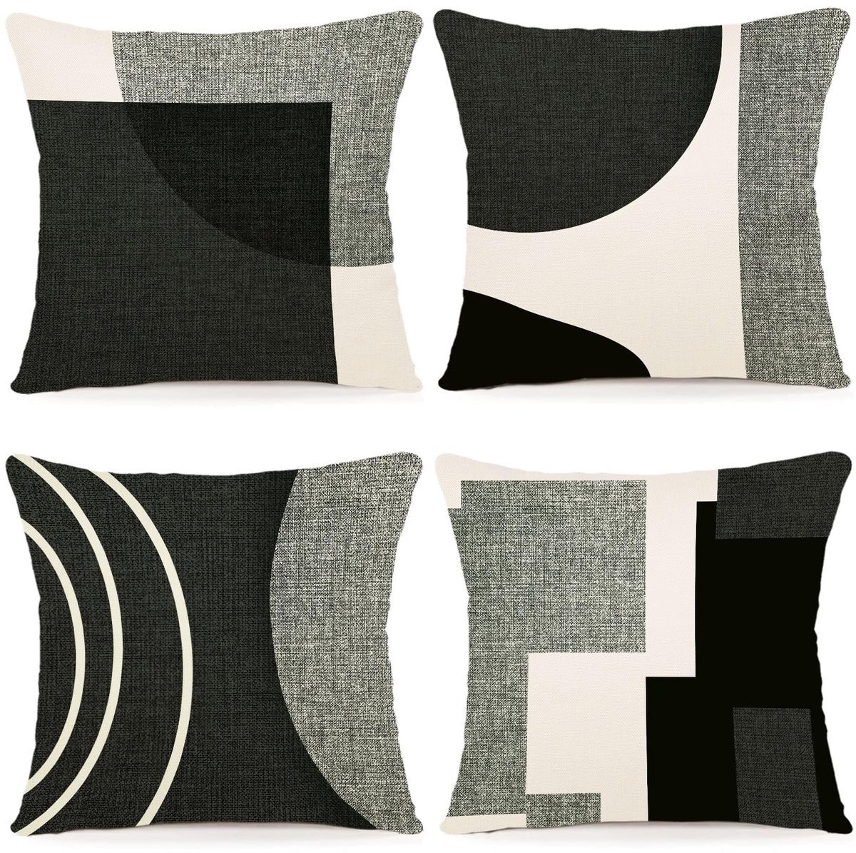 set van 4 kussenhoezen bankkussens zachte kussenhoes kussenhoezen decoratieve kussens moderne kussens decoratie voor bank slaapkamer thuis auto decor decoratieve kussenhoezen