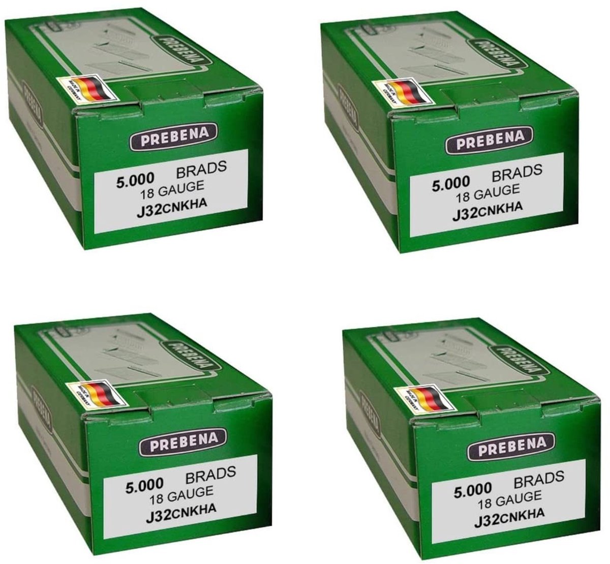 Dailygoods- Nagels Voordeelpakket 20.000 Stuks - Stootkopspijkers - Verzinkt Staal - Afmetingen 3,2 x 0,2 x 0,12 cm - 4 Dozen van 5.000 Stuks - Geharst - Spijkers
