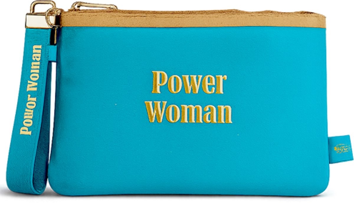 MY FLAME - Toilettas - POWERVROUW - Blauw - 21 x 14 cm - in geschenkverpakking