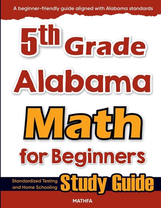 5th Grade Alabama Math for Beginners - cover