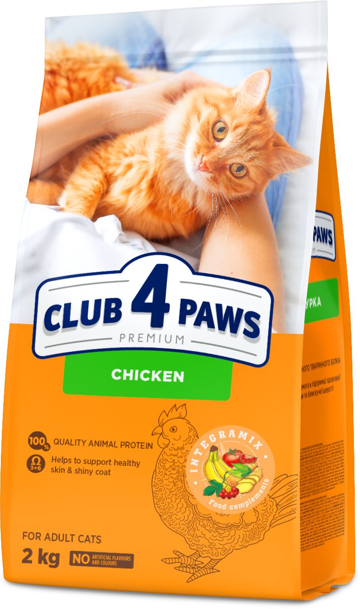 Club 4 Paws Club 4 Paws premium droogvoer met kip - adult cats 2 kg