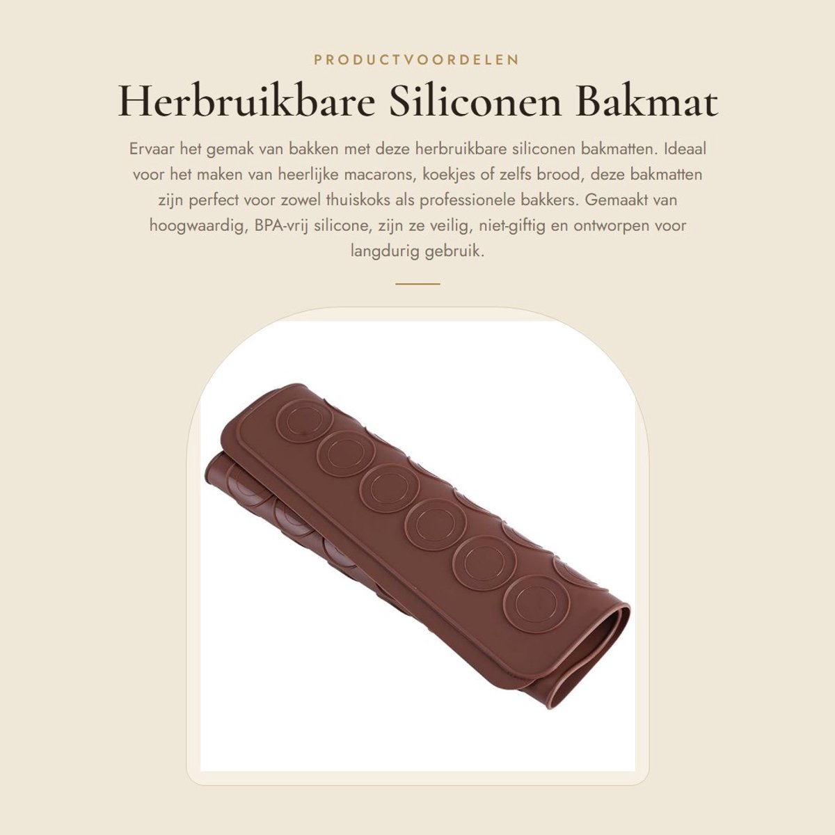 Dailygoods- Siliconen Bakmat - Herbruikbaar - Antiaanbakmat - Professionele Kwaliteit - 48 Holtes - Hittebestendig - Duurzaam - Bakvorm