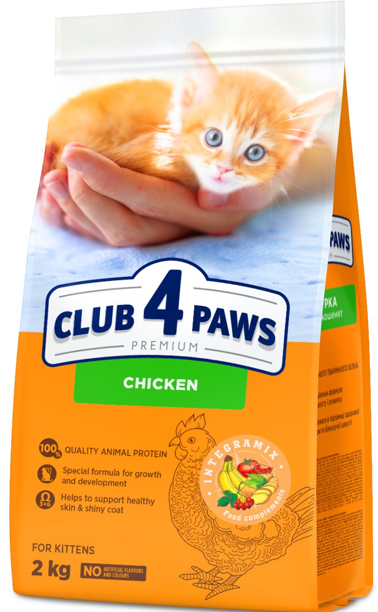 Club 4 Paws Club 4 Paws premium droogvoer met kip - kittens 2 kg